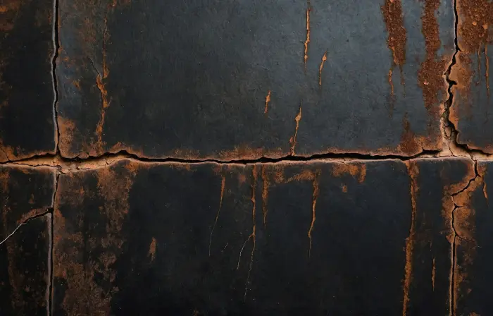 Rust Cracks Metal Panel Texture Photo image